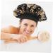 PLAFOPE Satin Sleep Cap Set - Elastic Headband & Broadside Shower Cap - Girls Hair Ties - 26x26cm - 2pcs - Buy Online on GoSupps.com