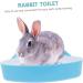 SEWOART Box Pet Urinal Potty Guinea Pig Brush Bunny Restroom Guinea Pig Training Pan Rabbit Toilet Pets Abs 24.5X18.5cm Blue - Buy Online on GoSupps.com