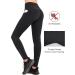 Baleaf Women's Winter Bicycle Pants - Long Waterproof Thermo Leggings with Zipper Ankle - XXL Black | Warm & Comfortable Outdoor Jogging & Running Pants - Buy Online on GoSupps.com