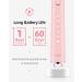 7am2m Sonic Electric Toothbrush with 6 Brush Heads for Adults and Kids Wireless Fast Charge One Charge for 60 Days 5 Modes with 2 Minutes Built in Smart Timer Electric Toothbrushes(Pink) No Travel Case Pink - Buy Online on GoSupps.com