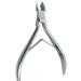SENBACH Cuticle Cutters Professional Stainless Steel Cuticle Nippers and Nail Skin Remover Cuticle Trimmer for Manicure and Pedicure Tool Set (Silver) Silver (Pack of 1)