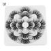 7 Pairs False Eyelashes Wispy Fluffy Hair Handmade Eyelash Extension 25mm Lashes 8D Mink Hair(001)