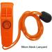Triller Emergency Signal Pipe - Waterproof 85dB Alert 3-Pack for Hiking Camping and Marine Rescue - Lanyard & Clip Included - Orange - Buy Online on GoSupps.com