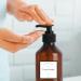 4-Pack 300ml Refillable Shampoo & Lotion Bottles with Waterproof Labels | Empty Soap Pump Dispenser - Buy Online on GoSupps.com