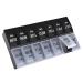 XL 7 Day Pill Organizer 2 Times a Day,AM PM Extra Large Pill Organizer, Jumbo Weekly Pill Case, Day Night Oversized Medicine Box, Vitamin Holder, Big Pill Container (White+Black)