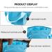 Portable Foot Massager & Soaking Basin | Foldable Travel Foot Bath 30x30cm - Blue - Buy Online on GoSupps.com