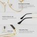 Classic Round Polygon Reading Glasses - Light Blocking Computer Readers for Men & Women | Gold Metal Frame - Buy Online on GoSupps.com