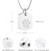 Personalized Memorial Jewelry: Custom Dog Ash Necklace with Photo & Text - Urn Pendant for Pets in Silver - Buy Online on GoSupps.com