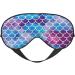 Mermaid Fish Scale Print Sleep Eye Mask | Soft Eyeshade for Travel & Naps - Perfect for Women & Men - Buy Online on GoSupps.com