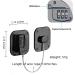 2 Pack Refrigerator Lock - Heavy Duty Combination Fridge Lock Child/Baby Proofing Lock for Cabinets Closets Drawers Window and More Easy Install and Use (Black) - Buy Online on GoSupps.com