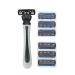 6-part 6-layer blade-shaved cleaning tool for the male face with a shaving handle classic manual razor for men and women