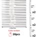 16 PCS Lace Crochet Hooks Set  0.5mm-2.5mm Aluminum Crochet Hooks Set with 6 PCS Large-Eye Blunt Needles and 10 PCS Stitch Markers  Perfect for Lacework 33 PCS - Buy Online on GoSupps.com
