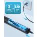 Rechargeable Sonic Electric Toothbrush Set for Adults | 5 Modes, 8 Replacement Heads | Fast Charge, Smart Timer | Deep Cleaning | Black - 9 Piece Set - Buy Online on GoSupps.com