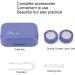 Waterproof Contact Lens Storage Container Case - Complete Accessories for Storing Contact Lenses (Dark Purple) | International Shipping Available - Buy Online on GoSupps.com