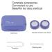 Buy Cute Portable Travel Contact Lens Container Set with Mirror & Tweezers - Darkellila - Buy Online on GoSupps.com