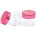 Beauticom 7g Thick Wall Clear Acrylic Jars - Leak Proof for Cosmetics & Beauty | 72 Pieces with Metallic Rose Pink Gold Lids - Buy Online on GoSupps.com