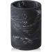 ZCCZ Marble Look Toothbrush Holder - Elegant Round Bathroom Accessory for Electric Toothbrushes Cosmetics & Razors - Stylish Black Decor - Buy Online on GoSupps.com