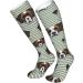 St Bernard Dog Compression Socks - Sage Stripes for Men & Women | 15-20 mmHg Circulation Support for Running & Cycling - Buy Online on GoSupps.com