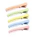 Hair Clips for Styling Creative small comb hair clip Hairdressing Hairpins Candy Colour Girls Simple Hair Clip Cute Children's bangs Clip(Yellow+Green+Blue+Pink+Orange)