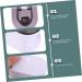 HomsfoU Toothpaste Stand Holder - 6-Set Color Tubes & Toothbrush Organizer White ABS Space-Saving Cream Tube Press Winder for Kids 11x6.5x6.3cm - Buy Online on GoSupps.com
