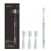 Bauri Electric Toothbrush Rechargeable Sonic Electric Toothbrush with 3 Brush Heads Super Slim Electric Toothbrush IPX7 3 Modes White Electric Toothbrush
