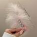 AJTUTUS Bowknot Feather Hair Clip for Girl 1920s Women FlapperCostume Hair Clip Side Hairclip Furry Hair Barrettes Accessories - Buy Online on GoSupps.com