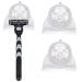 Eachpt Razen bracket shower 2 pieces of razor shower without drilling razor holder shower razor holder hook multi -purpose hook acrylic self -adhesive razor shower shower