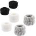 Adonop Spa Headband 9 Pack - Soft Adjustable Towel Set for Makeup and Skincare - Black/White/Gray - Buy Online on GoSupps.com