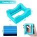 BABORUI Non-Slip Silicone Cup Cradle with Felt Edge Squeegee - Blue Tumbler Holder for Glass Cups, Bottles, Mugs - Ideal for Vinyl Application & Crafting - Buy Online on GoSupps.com