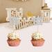 Eid Mubarak Cupcake Toppers 20pcs Glitter Star Moon Eid Cupcake Toppers Eid Mubarak Cake Topper for Eid Party Muffin Cake Decor Silver - Buy Online on GoSupps.com