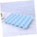 LABRIMP Box Egg Container Food Storage Organizer Recyclable Egg Bins Egg Tray Egg Holder Egg Rack Household Blue 29*19CM - Buy Online on GoSupps.com