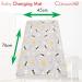 Collowesse Baby Changing Mat 79x47cm | Waterproof Portable Foldable with Raised Edges | Grey Bee Design - Buy Online on GoSupps.com