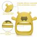 Buy Hippo Never Drop Silicone Baby Teething Toys | Suction Hand Pacifier & Chewing Toy for Infants 0-12 Months | Perfect Car Seat Toy for Newborns (Yellow) - Buy Online on GoSupps.com