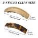 6 Pack Large Hair Barrettes for Women - Tortoise Design - Retro French Style Clips for Thick & Thin Hair - Buy Online on GoSupps.com
