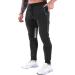 GANSANRO Mens Joggers Sweatpants Slim Fit Mens Athletic Jogger Pants, Sweatpants for Men with Zipper Pockets Black Large