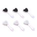 Foot Scrubber Foot File Callus Remover Heart Shaped Pedicure Tools Foot Care Pedicure Kit Feet Scrubber Dead Skin Exfoliator Handle Grip Nail Brush for Dead Skin 6Pcs