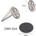 100pcs Sandpaper Discs & 1 Metal Bit - 3/32 Shank Pedicure Tool for Dead Skin & Callus Removal (240# Fine) - Ultimate Electric Foot File Kit - Buy Online on GoSupps.com