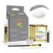 Mina ibrow Hair Color|Natural Spot Coloring Hair Tinting Powder Water and Smudge Proof | No Ammonia No Lead with 100% Gray Converge|Vegan and Cruelty-free (Graphite + Oil + Brush)