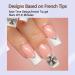Misssix French Gel Nail Tips - 240Pcs Long Square Pink Press-On Nails | Pre-Designed No Filing Required | Nail Art DIY - 15 Sizes Available - Buy Online on GoSupps.com