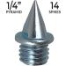 Champ 1/4 Steel Pyramid Spikes with Wrench - Durable and Easy-to-Use Spike Replacement Kit - Buy Online on GoSupps.com