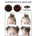 AKOAK 2 Pcs Baby Wig Bun Girl Fake Hair Clip Headwear (Light Brown) - Buy Online on GoSupps.com