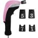 5pcs/Set Andux Golf 460cc Driver Wood Head Covers with Long Neck and Interchangeable No. Tags - Pink - Buy Online on GoSupps.com