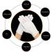 ZFYOUNG 6 Pcs White Cotton Gloves for Dry Hands & Eczema - Moisturizing Gloves for Men and Women - Beauty & SPA Cloth Gloves - Buy Online on GoSupps.com
