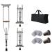 LINYUES Folding Portable Crutches for Adult Spring Underarm Crutches for Sports Injuries and Travel Aluminum Adjustable Medical Crutches (Size : 2 Pack) Double The Comfort