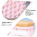 SESESFOUFU Shampoo Brush & Scalp Massager - Pink Scrubber for Hair Care & Peeling - 8.4x8x7.4cm | International Shipping Available - Buy Online on GoSupps.com