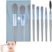Makeup Brushes Eye Makeup Brush Set - 8 Professional Eyeshadow Eyebrow Blending Eyeliner Brushes for Powder Makeup blue + bag - Buy Online on GoSupps.com