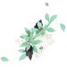 FOMIYES Hair Comb Hair Accessories Teasing Combs for Women Wedding Hair Accessories Hair Combs for Women Accessories Floral Hair Comb Wedding Headpiece for Bride Green Decor Bridal Metal