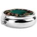 Pine Cone Border Round Pill Box | 3 Compartment Portable Travel Organizer for Medications - Buy Online on GoSupps.com