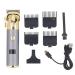 Ymiko Portable Professional Alloy USB Rechargeable Electric Hair Trimmer for Men Home Outdoor
