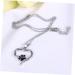 Toddmomy Sterling Silver Dog Necklace with Paw Print - Pet Trailer Charm Jewelry - Buy Online on GoSupps.com